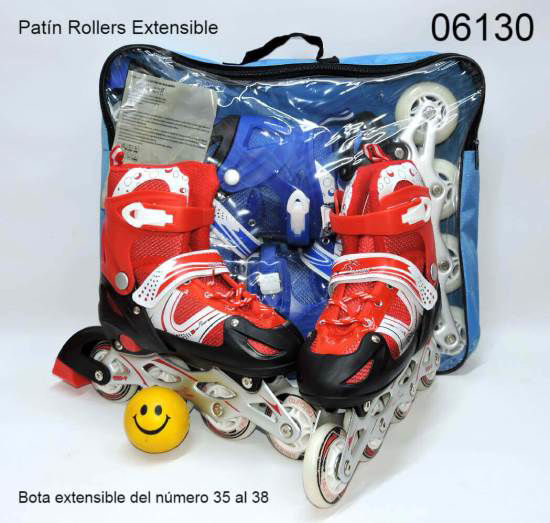 Imagen de PATIN ROLLERS  AJUSTABLE DE ALUMINIO TALLE 35 AL 38 10.24